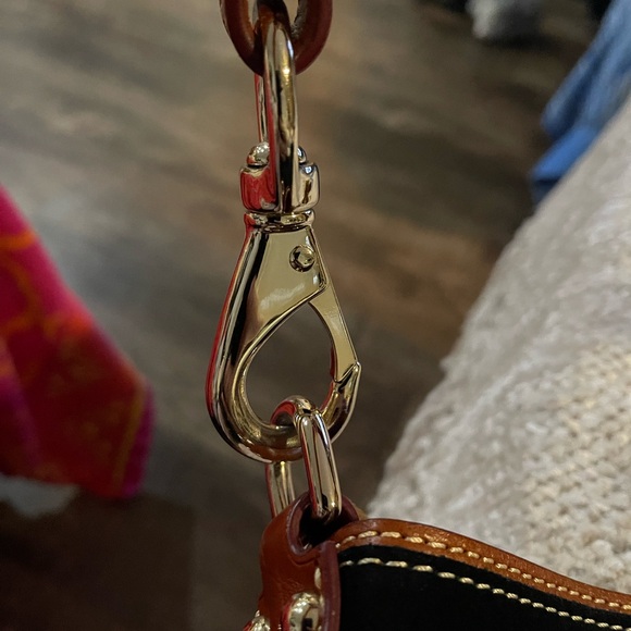 Dooney & Bourke Black and Brown Shoulder Bag - Picture 9 of 9